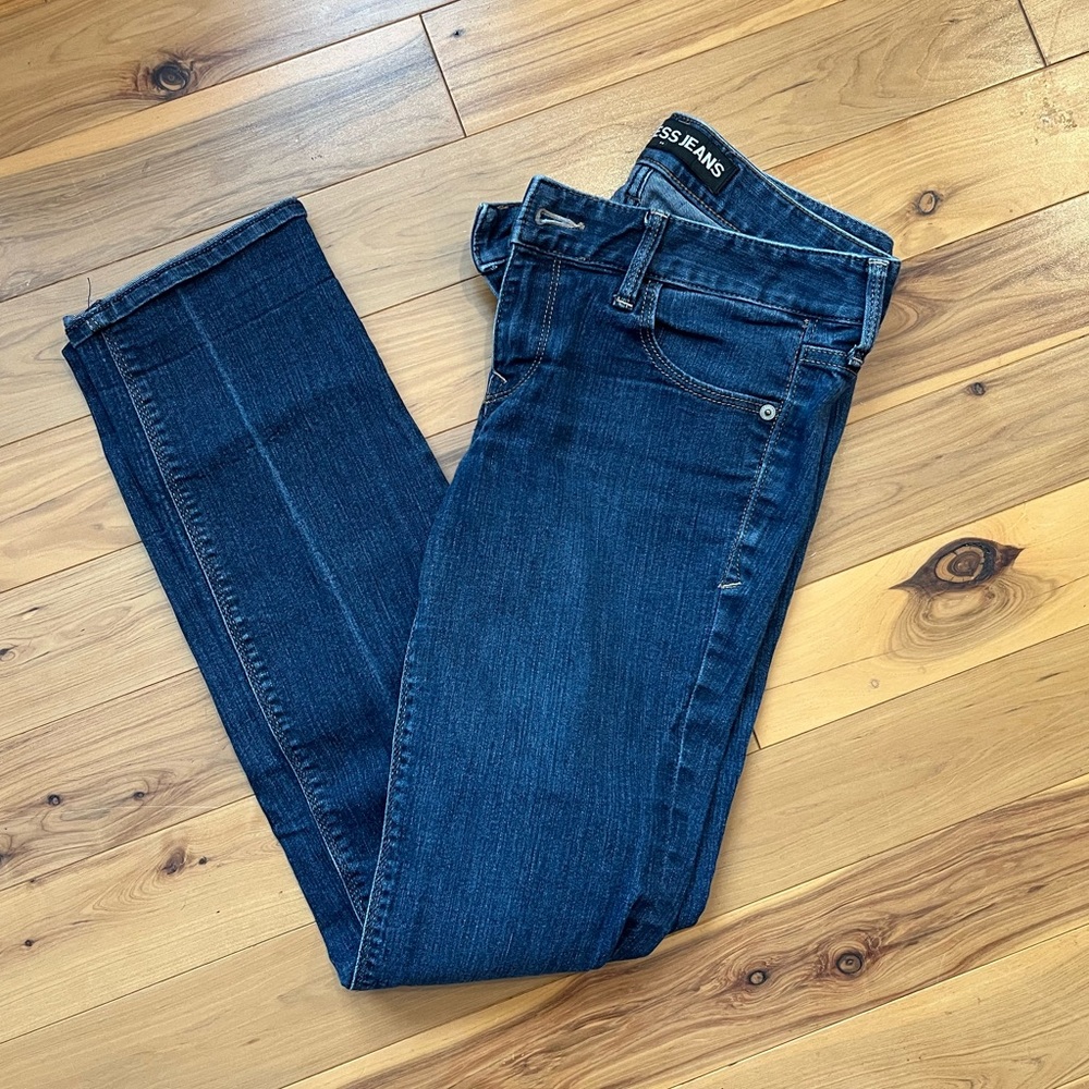Skinny low rise express jeans